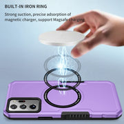 For Samsung Galaxy Note20 Ultra MagSafe Shockproof Armor Phone Case(Purple)