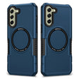 For Samsung Galaxy S21 FE 5G MagSafe Shockproof Armor Phone Case(Dark Blue) - Galaxy Phone Cases by PMC TechLife | Online Shopping South Africa | PMC TechLife