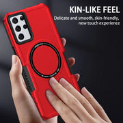 For Samsung Galaxy S23+ 5G MagSafe Shockproof Armor Phone Case(Red)