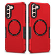 For Samsung Galaxy S21 5G MagSafe Shockproof Armor Phone Case(Red) - Galaxy S21 5G Cases by PMC TechLife | Online Shopping South Africa | PMC TechLife