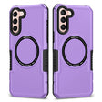 For Samsung Galaxy S21 5G MagSafe Shockproof Armor Phone Case(Purple) - Galaxy S21 5G Cases by PMC TechLife | Online Shopping South Africa | PMC TechLife