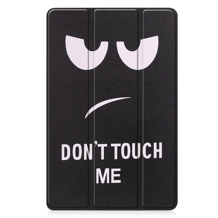 For Lenovo Tab P11 Gen 2 Custer Painted 3-Fold Holder Leather Smart Tablet Case(Big Eye Me)