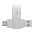 Lenovo Thinkplus MU252 USB 3.1 + USB-C / Type-C Flash Drive, Memory:64GB (Silver) - USB Flash Drives by Lenovo | Online Shopping South Africa | PMC TechLife | Buy Now Pay Later Mobicred