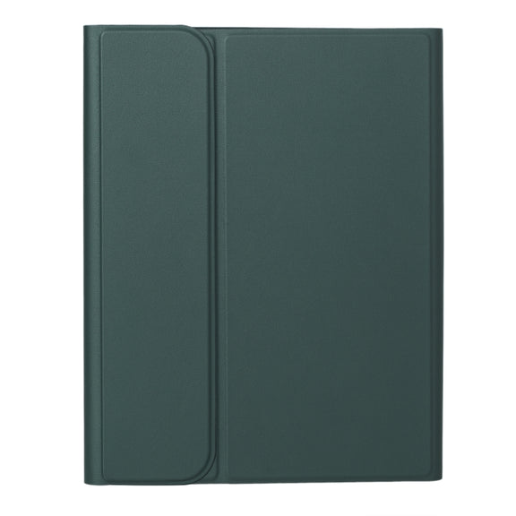 For iPad 10th Gen 10.9 2022 SA-10C Bluetooth Touch Keyboard Leather Tablet Case with Pen Slot(Dark Green)
