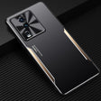 For vivo iQOO Neo7 Blade Series TPU + Alloy Protective Phone Case(Black + Gold) - vivo Cases by PMC TechLife | Online Shopping South Africa | PMC TechLife | Buy Now Pay Later Mobicred