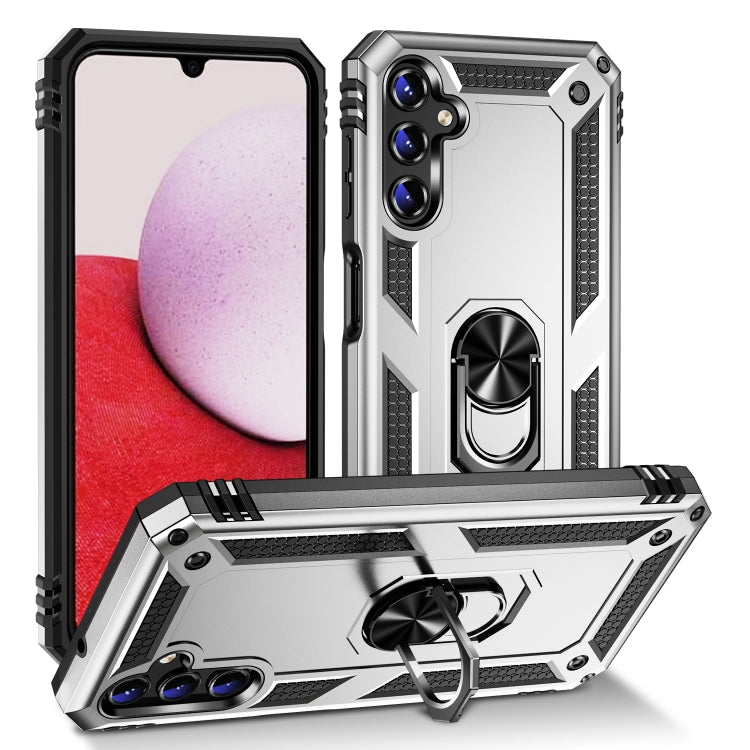 For Samsung Galaxy A14 5G Shockproof TPU + PC Phone Case(Silver)