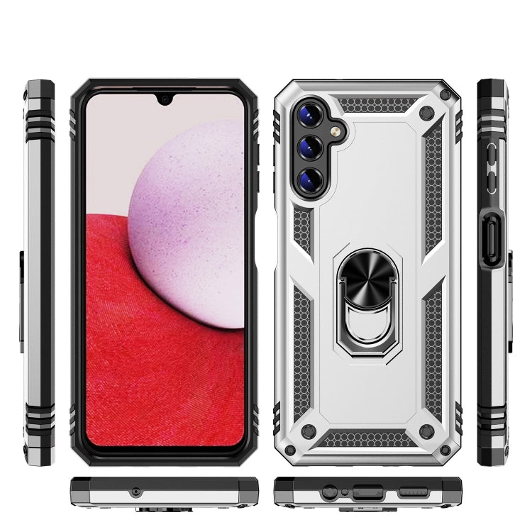 For Samsung Galaxy A14 5G Shockproof TPU + PC Phone Case(Silver)