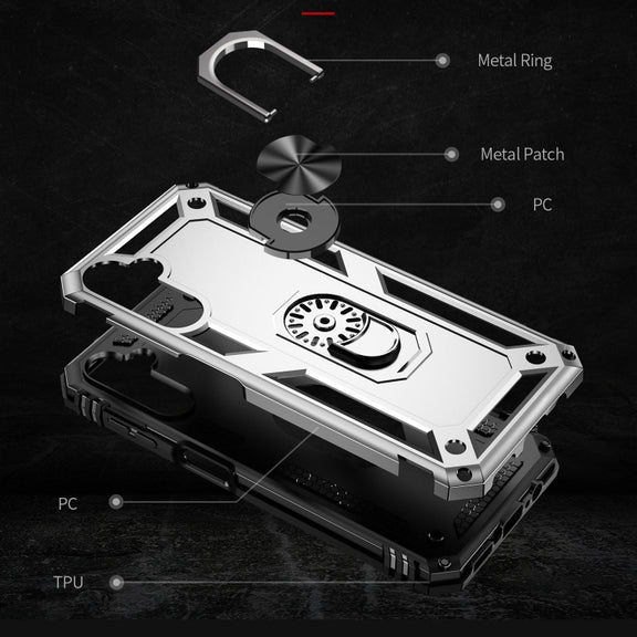 For Samsung Galaxy A14 5G Shockproof TPU + PC Phone Case(Silver)