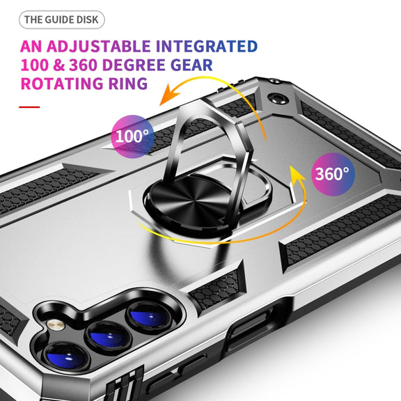 For Samsung Galaxy A14 5G Shockproof TPU + PC Phone Case(Silver)