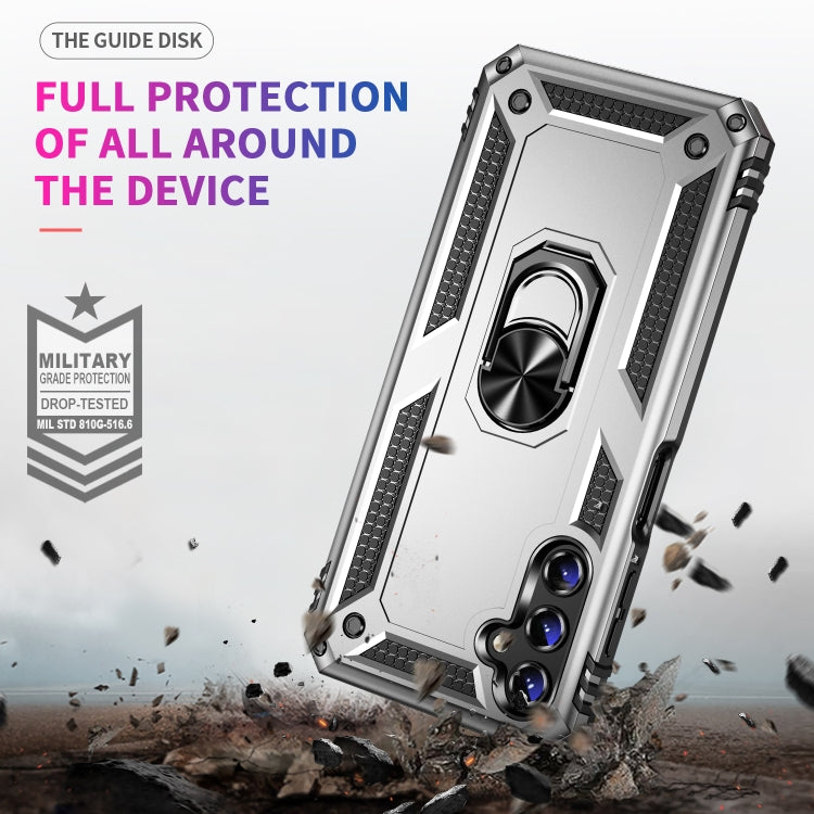 For Samsung Galaxy A14 5G Shockproof TPU + PC Phone Case(Silver)