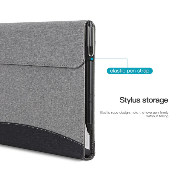 For Microsoft Surface Pro 10 / 9 Cloth Texture Stitching Leather Tablet Case(Black)