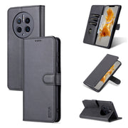 For Huawei Mate 50 Pro AZNS Skin Feel Calf Texture Flip Leather Phone Case(Black)