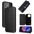 For Blackview A55 Pro Carbon Fiber Texture Horizontal Flip PU Phone Case(Black) - More Brand by PMC TechLife | Online Shopping South Africa | PMC TechLife | Buy Now Pay Later Mobicred