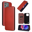 For Blackview A55 Pro Carbon Fiber Texture Horizontal Flip PU Phone Case(Brown) - free shipping - PMC TechLife - Order now!