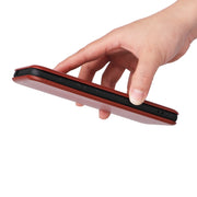 For Blackview A55 Pro Carbon Fiber Texture Horizontal Flip PU Phone Case(Brown)