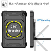 For Amazon Kindle Fire 7 2022 Silicone + PC Bracelet Holder Tablet Case(Black)
