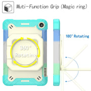 For Amazon Kindle Fire 7 2022 Silicone + PC Bracelet Holder Tablet Case(Bright Green)