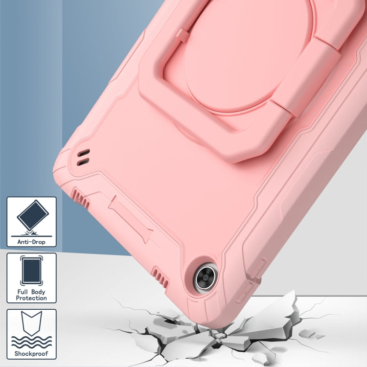 For Lenovo Tab M10 Plus 10.6 3rd Gen 2022 Silicone + PC Bracelet Holder Tablet Case(Rose Gold)