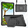 For Lenovo Tab M10 Plus 10.6 3rd Gen 2022 Silicone + PC Bracelet Holder Tablet Case(Black) - Lenovo by PMC TechLife | Online Shopping South Africa | PMC TechLife | Buy Now Pay Later Mobicred