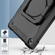 For Lenovo Tab M10 Plus 10.6 3rd Gen 2022 Silicone + PC Bracelet Holder Tablet Case(Black)