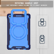 For Lenovo Tab M10 Plus 10.6 3rd Gen 2022 Silicone + PC Bracelet Holder Tablet Case(Navy Blue + Blue)