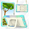 For Lenovo Tab M10 Plus 10.6 3rd Gen 2022 Silicone + PC Bracelet Holder Tablet Case(Bright Green) - Lenovo by PMC TechLife | Online Shopping South Africa | PMC TechLife | Buy Now Pay Later Mobicred