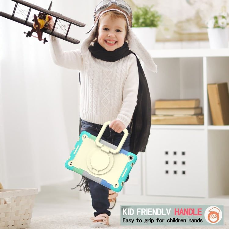 For Lenovo Tab M10 Plus 10.6 3rd Gen 2022 Silicone + PC Bracelet Holder Tablet Case(Bright Green)