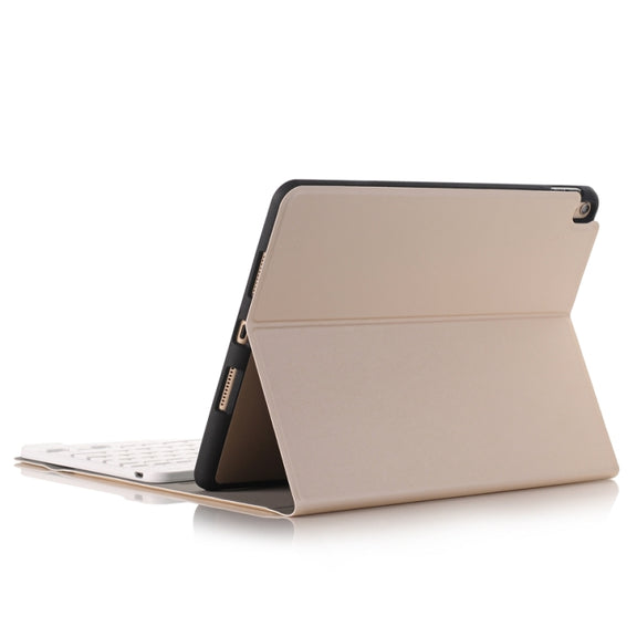 Detachable Bluetooth Keyboard Leather Tablet Case For iPad Air 3 / Pro 10.5 / 10.2 2021 & 2020 & 2019(Gold)