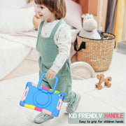 For Lenovo Tab M10 HD 2nd Gen Silicone + PC Bracelet Holder Tablet Case(Camouflage + Blue)