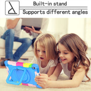 For Lenovo Tab M10 HD 2nd Gen Silicone + PC Bracelet Holder Tablet Case(Camouflage + Blue)