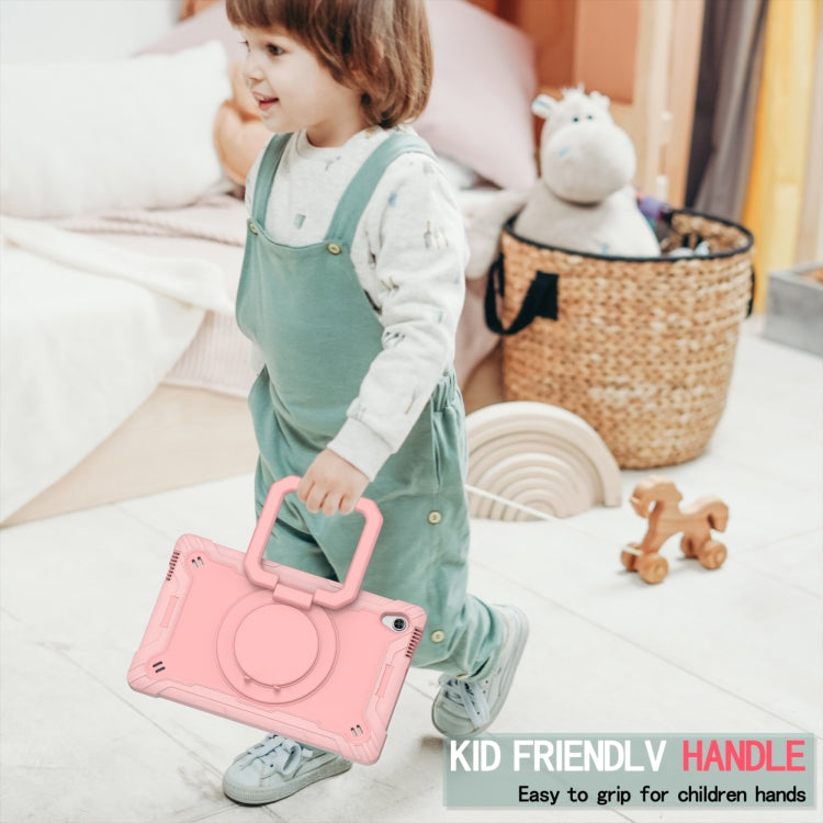 For Lenovo Tab M10 HD 2nd Gen Silicone + PC Bracelet Holder Tablet Case(Rose Gold)