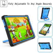 For Lenovo Tab M10 HD 2nd Gen Silicone + PC Bracelet Holder Tablet Case(Black + Blue)