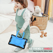 For Lenovo Tab M10 HD 2nd Gen Silicone + PC Bracelet Holder Tablet Case(Black + Blue)