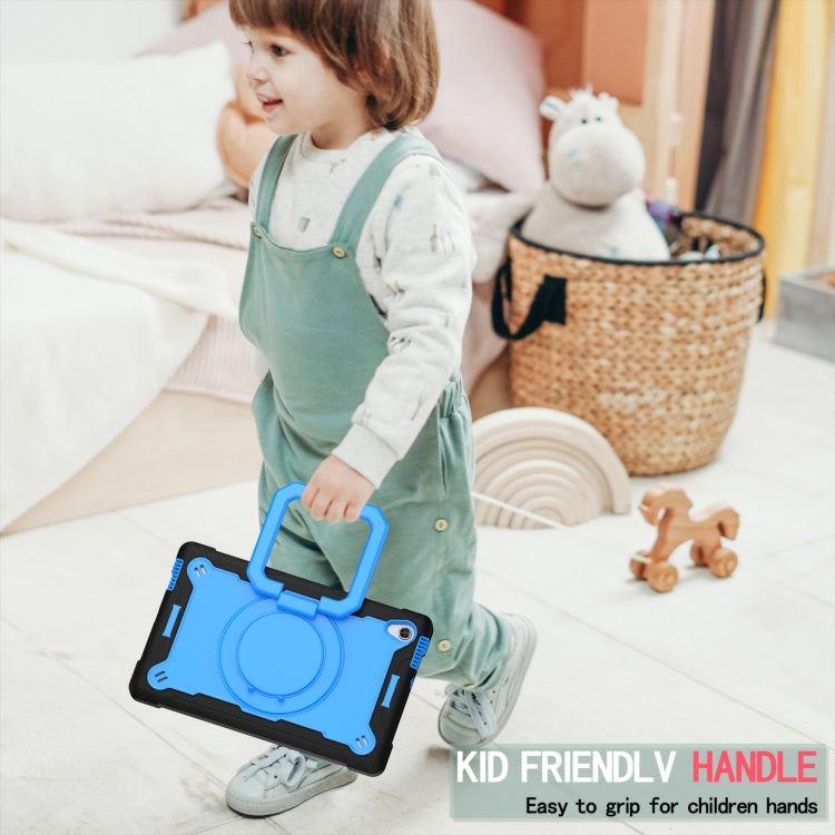 For Lenovo Tab M10 HD 2nd Gen Silicone + PC Bracelet Holder Tablet Case(Black + Blue)