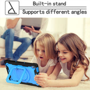For Lenovo Tab M10 HD 2nd Gen Silicone + PC Bracelet Holder Tablet Case(Black + Blue)