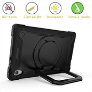 For Lenovo Tab M10 HD 2nd Gen Silicone + PC Bracelet Holder Tablet Case(Black)