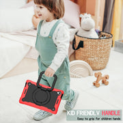 For Lenovo Tab M10 HD 2nd Gen Silicone + PC Bracelet Holder Tablet Case(Red + Black)