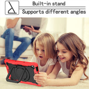 For Lenovo Tab M10 HD 2nd Gen Silicone + PC Bracelet Holder Tablet Case(Red + Black)
