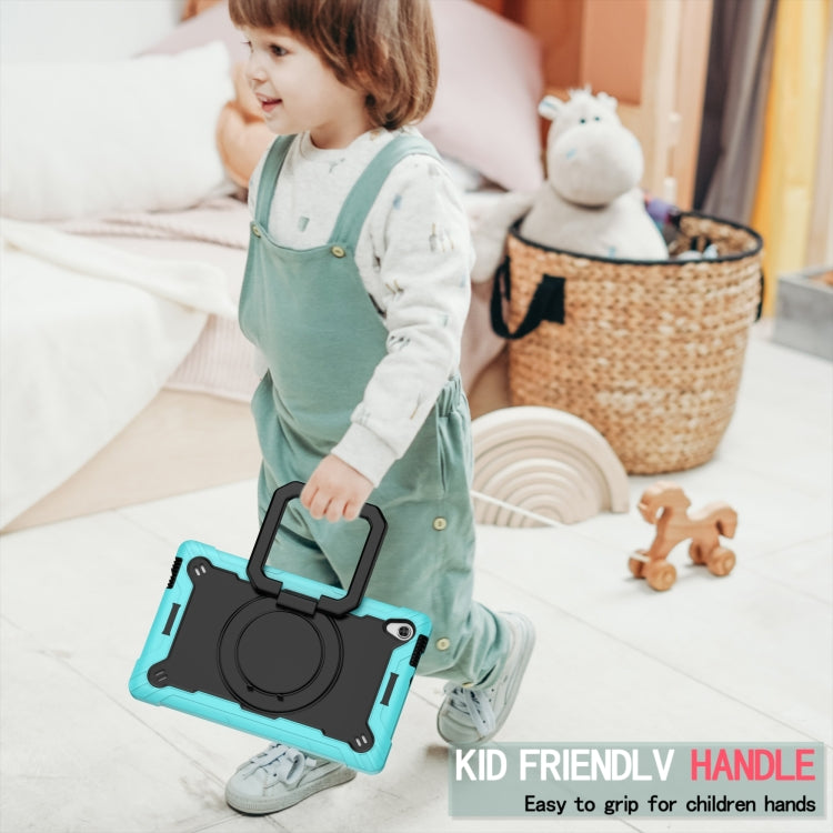For Lenovo Tab M10 HD 2nd Gen Silicone + PC Bracelet Holder Tablet Case(Mint Green + Black)