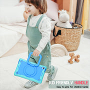 For Lenovo Tab M10 HD 2nd Gen Silicone + PC Bracelet Holder Tablet Case(Mint Green + Blue)