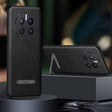 For Huawei Mate 50 Pro SULADA Invisible Bracket Leather Back Cover Phone Case(Black) - free shipping - PMC TechLife - Order now!