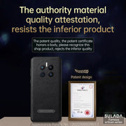 For Huawei Mate 50 Pro SULADA Invisible Bracket Leather Back Cover Phone Case(Orange)
