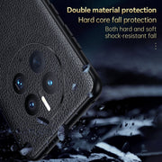 For Huawei Mate 50 Pro SULADA Invisible Bracket Leather Back Cover Phone Case(Orange)