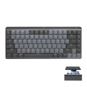 Logitech MX Mechanical Mini Wireless Bluetooth Dual Mode Keyboard with Logi Bolt USB Receiver(Green Axis)