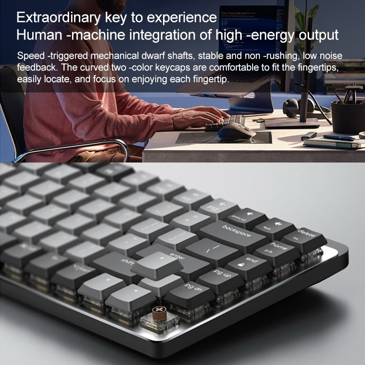 Logitech MX Mechanical Mini Wireless Bluetooth Dual Mode Keyboard with Logi Bolt USB Receiver(Brown Axis)