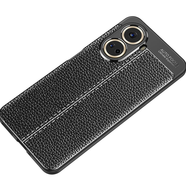 For Huawei nova 10 SE Litchi Texture Shockproof TPU Phone Case(Black)