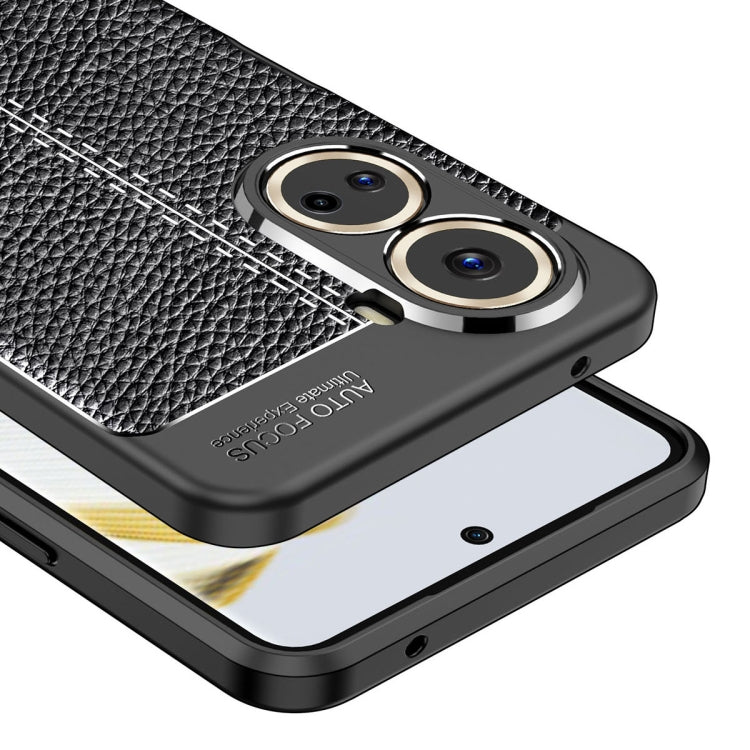 For Huawei nova 10 SE Litchi Texture Shockproof TPU Phone Case(Black)