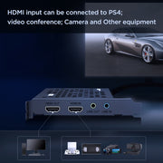 EZCAP 324B 4K HD Video Game Conference Capture Live Card(Black)