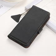 For Nokia X30 5G Side-Magnetic TJ Genuine Leather RFID Phone Case(Blue)