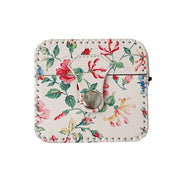 For AirPods 1/2 White Floral PU Leather Wireless Earphone Case